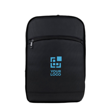Mochila de PU com fecho de correr para a expandir e bolso exterior