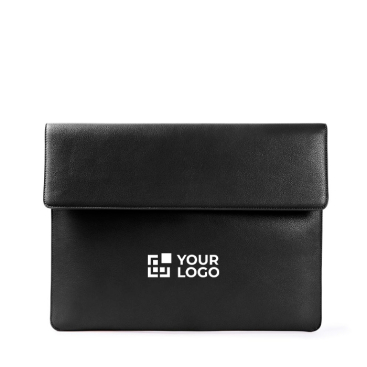 Elegante porta-fólio feito de couro sintético personalizável