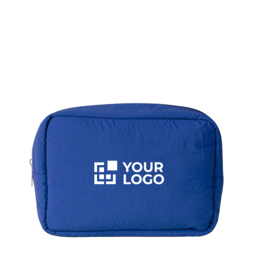 Necessaire em nylon e poliéster com fecho de correr a condizer