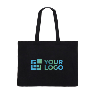 Saco de algodão reciclado com asas compridas e fole 140 g/m2