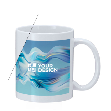 Caneca branca de cerâmica de qualidade AAA para sublimação 350 ml