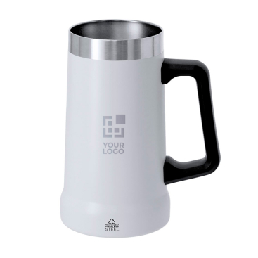 Caneca de aço inoxidável reciclado de parede dupla 700 ml