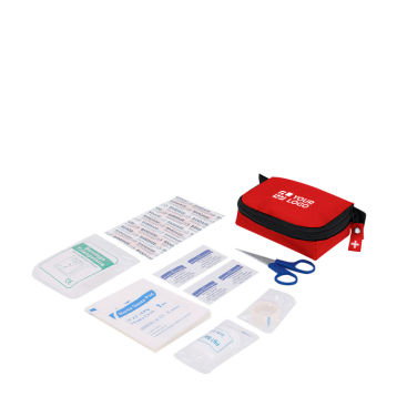 Kit de primeiros socorros, 20 acessórios em estojo com fecho de correr