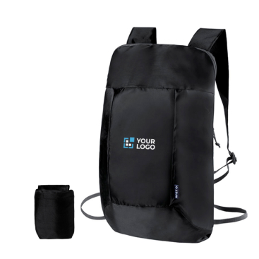 Mochila completamente dobrável de rPET em várias cores