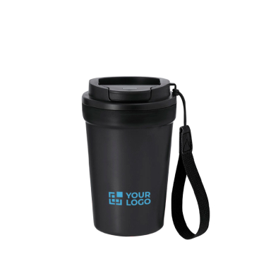 Copo com acabamento frost e tampa hermética com doseador 360 ml