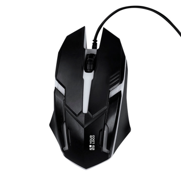 Rato de conexão USB com retroiluminação com luz LED para gamers
