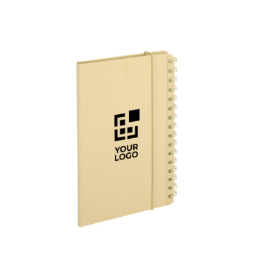 Caderno com planificador semanal dobrável e bloco de notas A5