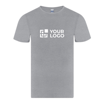 T-shirt de algodão com gola redonda e manga curta para adulto 150 g/m²