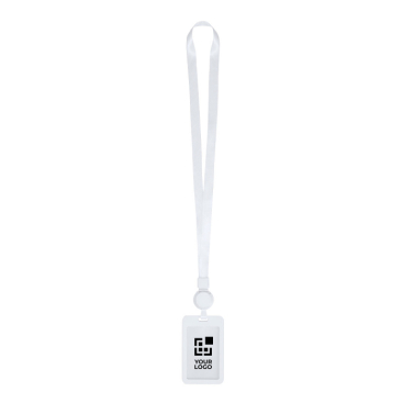 Lanyard extensível com porta-credenciais desmontável e clipe