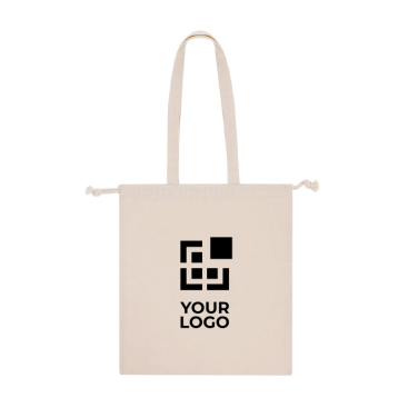 Saco de algodão com cordão e asas compridas reforçadas 180 g/m²