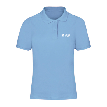 Polo 100% algodão piqué várias cores, manga curta para mulher 180 g/m²