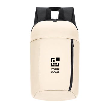 Mochila corporativa de pele sintética com fecho de correr