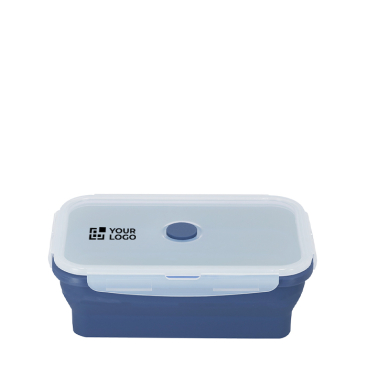 Lancheira dobrável com tampa translúcida com fecho 1,2 L