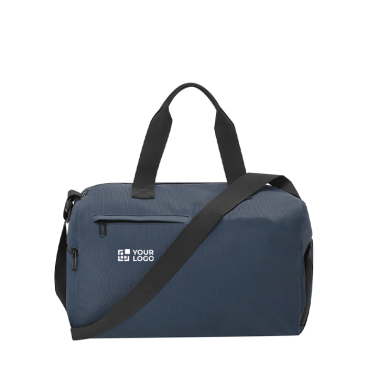 Saco de viagem de pele sintética com compartimento para calçado