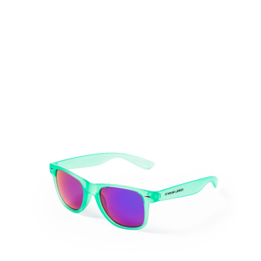 Óculos de sol com design em cores translúcidas e lentes espelhadas