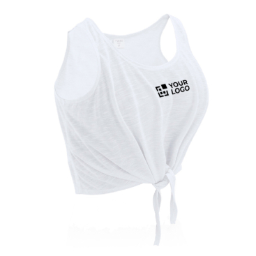 T-shirt de alças para mulher em várias cores cor preto