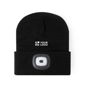 Gorro de inverno para o exterior com iluminação LED integrada