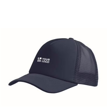 Boné de basebol de poliéster com reforço de espuma 150 g/m2