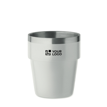 Copo empilhável feito de aço inoxidável reciclado 250ml