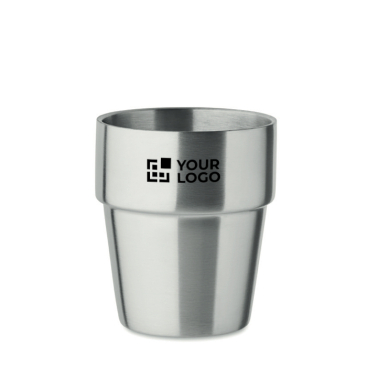 Copo empilhável feito de aço inoxidável reciclado 250ml
