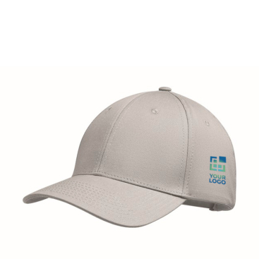 Boné de algodão com fecho ajustável de fivela de aço 280 g/m2