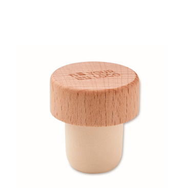 Rolha ideal para garrafas de vinho feita de madeira de faia