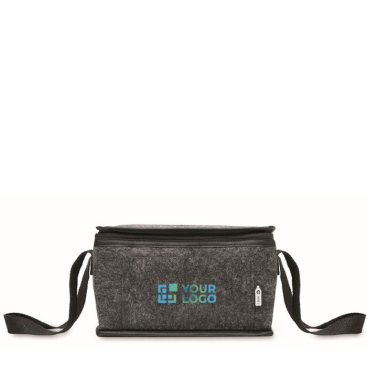 Saco térmico pessoal de feltro rPET com bolso frontal 5 L
