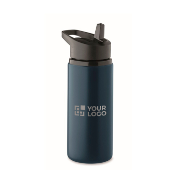 Garrafa de aço inoxidável reciclado com bocal e pega 500 ml