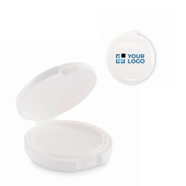 Bálsamo labial vegan com FPS10 e aroma a baunilha em estojo redondo