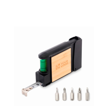 Fita métrica com nível de bolha e chaves de fendas 3 m