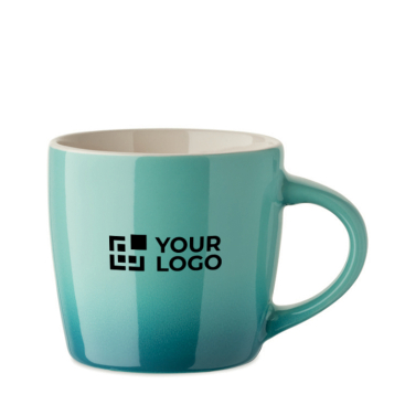 Caneca de cerâmica em várias cores degradê 300 ml