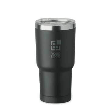 Copo de aço inoxidável com tampa de orifício deslizante 500 ml