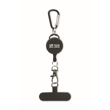 Suporte retráctil para telemóvel ou cartão de identificação