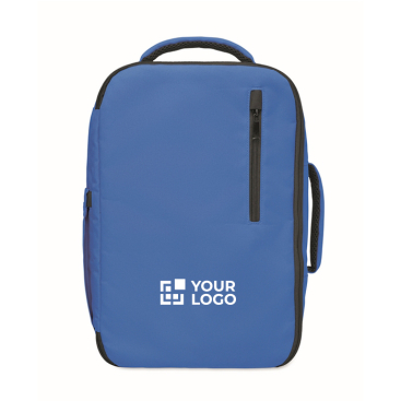 Mochila de cabine de poliéster rPET com manga para trolley 15''