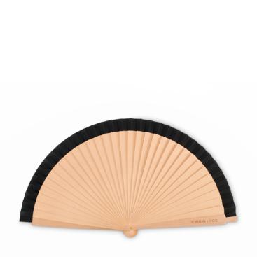 Leque de madeira tipo Schima Superba com 34 varetas