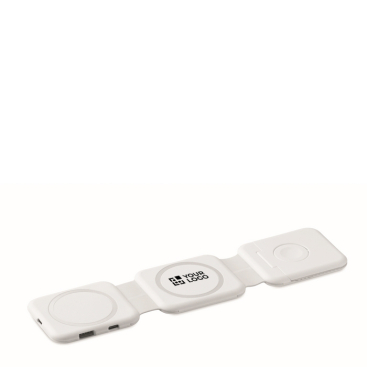 Base de carga magnética de ABS com hubs USB integrados 15 W