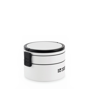 Lancheira redonda de 2 níveis de 250/700 ml e pegas