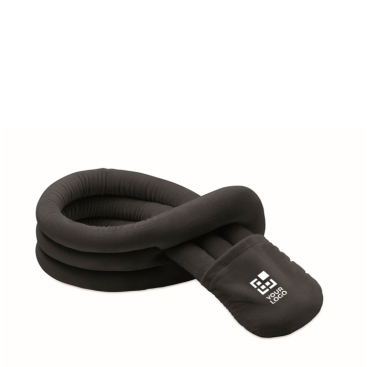 Almofada de viagem enrolável de poliéster com bolsa