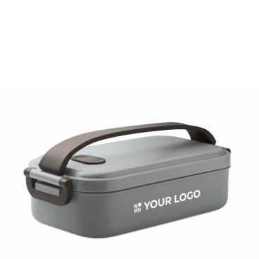 Lancheira de plástico com tampa hermética e grampos 800 ml