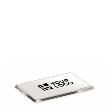 Porta-retratos magnético de acrílico retangular para frigorífico