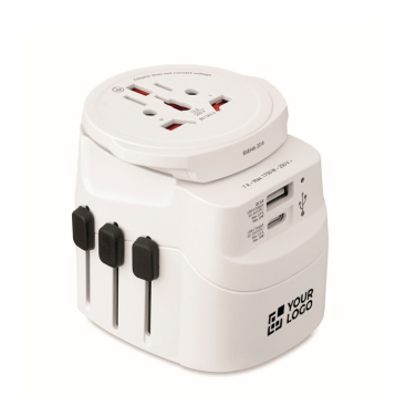 Adaptador universal com conectores USB-A e USB-C 20 W