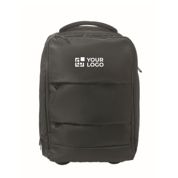 Mochila trolley de poliéster rPET 290T com 3 bolsos 15''