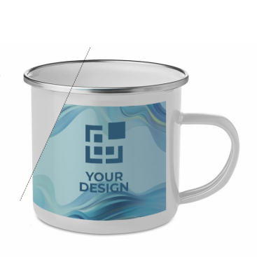 Caneca vintage metálica esmaltada vista principal