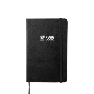 Caderno Moleskine Classic de capa dura médio, folhas pautadas