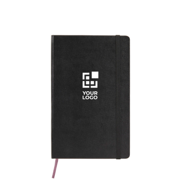 Caderno grande em papel aspeto de couro Moleskine Classic quadriculado