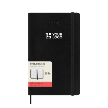 Agenda diária de capa mole e fecho elástico Moleskine