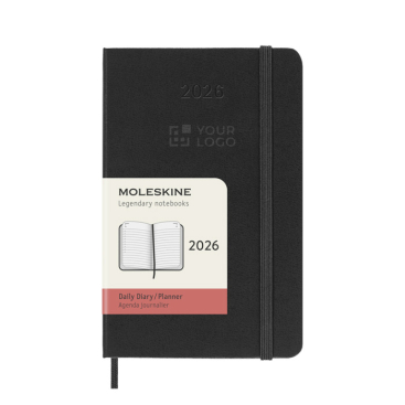 Agenda diária de bolso com capa dura e bolso interior Moleskine