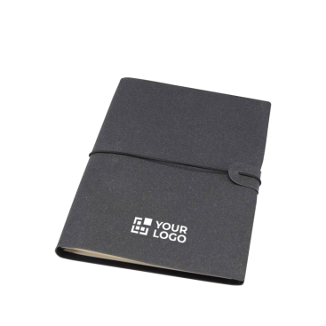 Caderno recarregável com capa de plástico reciclado e dois blocos A5