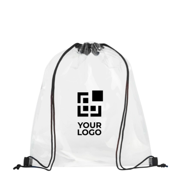 Mochila de cordas transparente