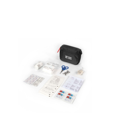 Kit de primeiros socorros com 31 artigos básicos de emergência